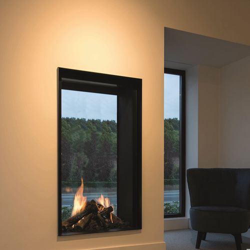 Газовый камин - TRUE VISION 850 DVL - M-Design - настенный / Односторонний / с закрытой топкой