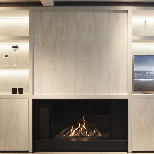 Газовый камин - TRUE VISION 1150V - M-Design - напольный / Односторонний / с закрытой топкой