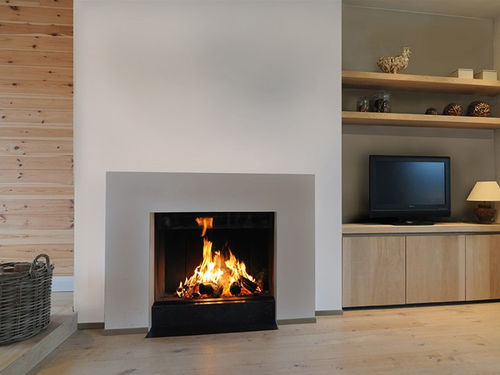 Дровяной камин - LUNA DIAMOND 850V - M-Design - встраиваемый / Односторонний / с закрытой топкой