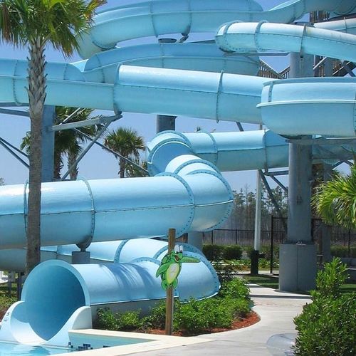 Поворотная горка - GIANT AQUATUBE - WhiteWater - для аквапарков / трубчатая