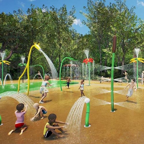Игровая конструкция для аквапарков - AQUASPLASH - WhiteWater - из нержавеющей стали