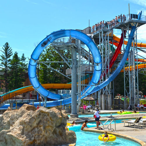 Поворотная горка - AQUALOOP - WhiteWater - для аквапарков / трубчатая
