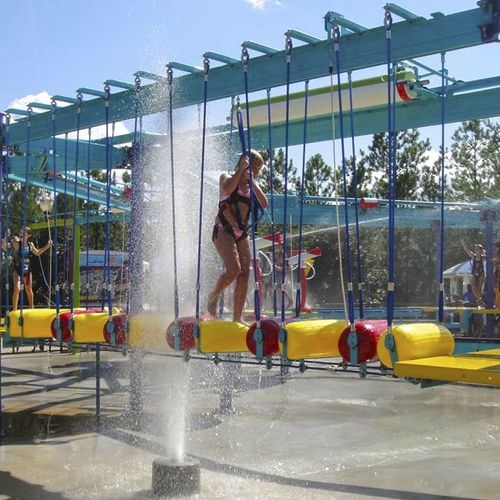 Игровая конструкция для аквапарков - AQUACOURSE - WhiteWater - из нержавеющей стали / из веревки