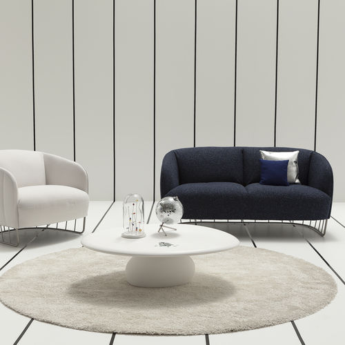 Журнальный столик органический дизайн - VESPER - SANCAL - из дерева / из камня / из полимера