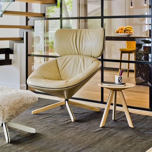 Современный вспомогательный столик - TORTUGA - SANCAL - из дерева / круглый / для бытового использования