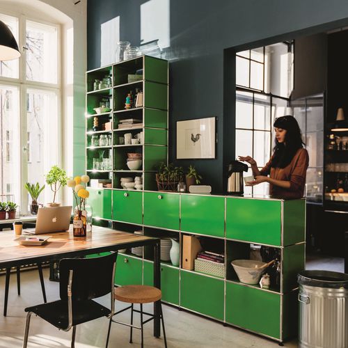 Модульный стеллаж - USM Haller - USM Modular Furniture - низкий / высокий / современный