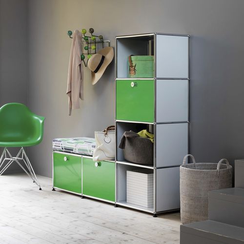 Современная мебель для прихожей - USM Haller - USM Modular Furniture - из металла / со встроенным ящиком / с выдвижным ящиком