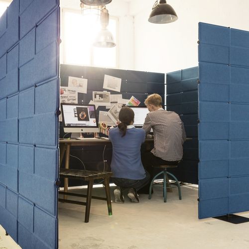 Разделитель пространства из ткани - USM Privacy Panels - USM Modular Furniture - из полиэстера / для профессионального использования / для интерьера