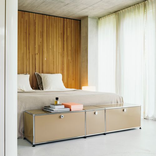 Современная прикроватная скамья - USM Haller - USM Modular Furniture - из металла / для бытового использования