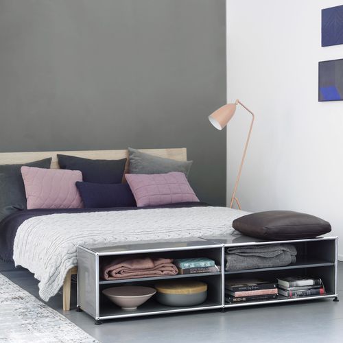 Модульный стеллаж - USM Haller - USM Modular Furniture - низкий / современный / из металла