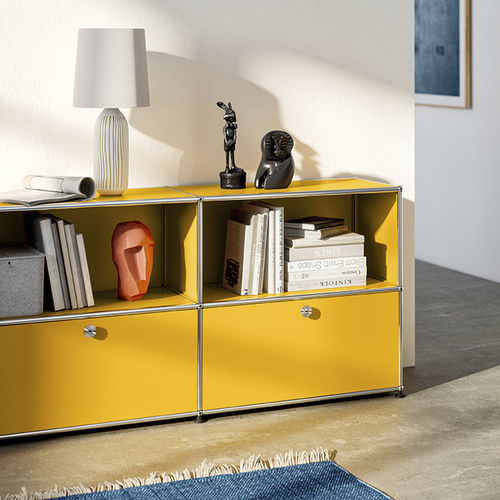 Современный буфет - USM Haller - USM Modular Furniture - из металла / с полкой / модульный