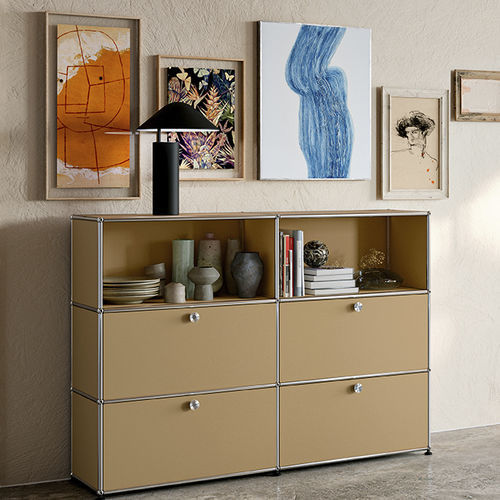 Высокий буфет - USM Haller - USM Modular Furniture - современный / из металла / с полкой