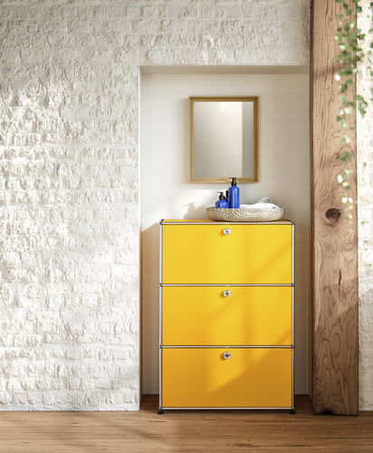 Современный комод - USM Haller - USM Modular Furniture - из лакированной МДФ / из металла / прямоугольный