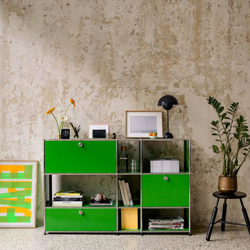 Высокий буфет - USM Haller - USM Modular Furniture - современный / из металла / с полкой