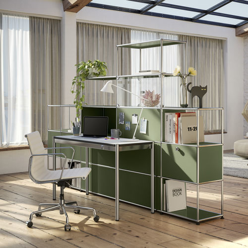 Модульный стеллаж - USM Haller - USM Modular Furniture - ширма / современный / из металла