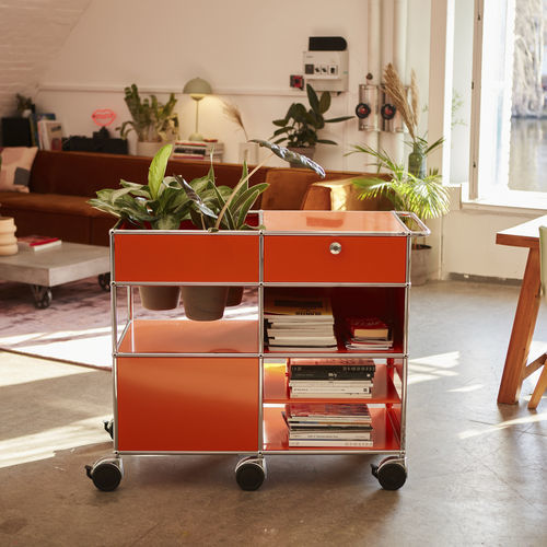 Современный буфет - USM Haller - USM Modular Furniture - из металла / с выдвижными ящиками / на заказ