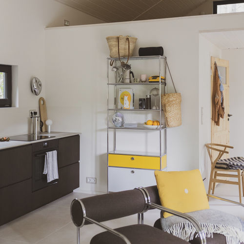 Модульный стеллаж - USM Haller - USM Modular Furniture - высокий / современный / из металла