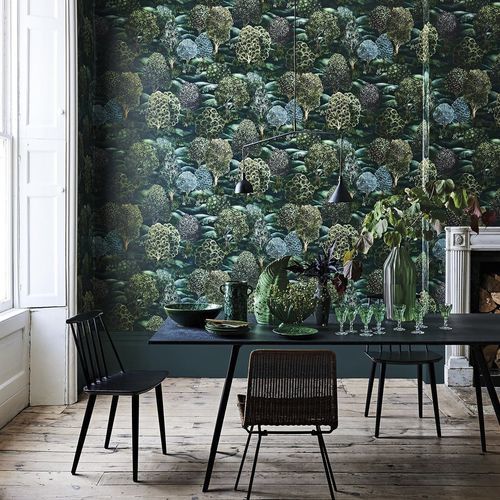 Современный обои - Forest - Cole&Son - из ткани / природный мотив / зеленый