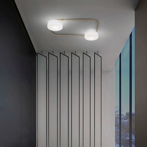 Современный потолочный светильник - TIER - Vistosi - круглый / из стекла / LED