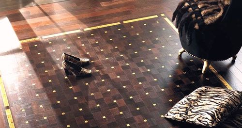 Паркет из массивной доски - STARDUST - PARQUET IN - окрашенный / приклеиваемый