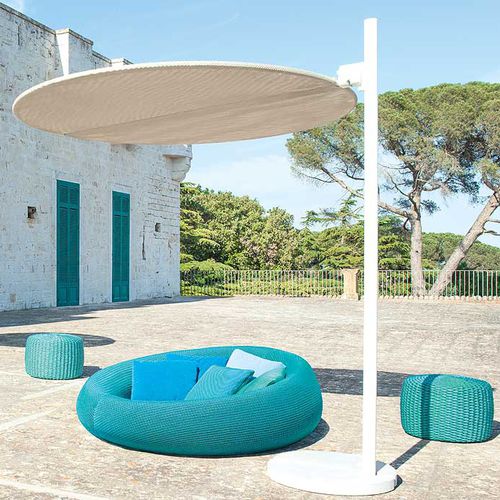 Современный полудиван - EASE - PAOLA LENTI - из ткани / из полиэстера / для сада