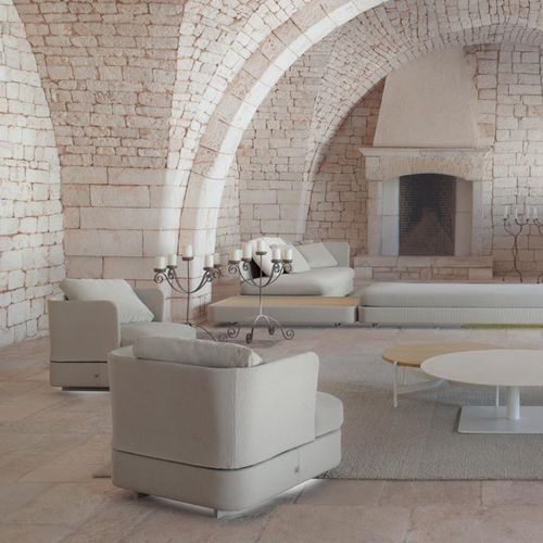 Современное кресло - COVE - PAOLA LENTI - из ткани / для сада