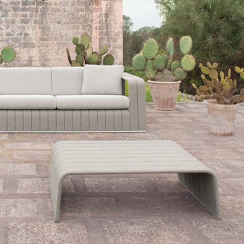 Современный журнальный столик - FRAME - PAOLA LENTI - из алюминия / из нержавеющей стали / из веревки