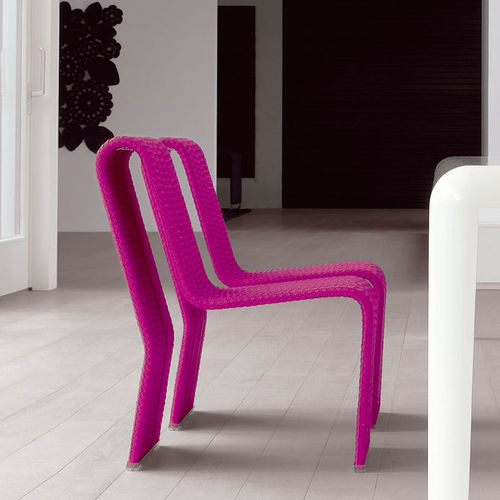 Современный cтул - FRAME - PAOLA LENTI - для наружного применения / для интерьера / из нержавеющей стали