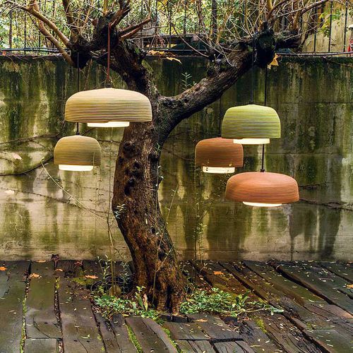 Подвесная лампа - TAIKI - PAOLA LENTI - из полиэстера / из веревки / современная