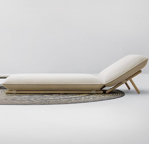 Современный шезлонг - HIRO - PAOLA LENTI - из ткани / из полиэстера / из дерева