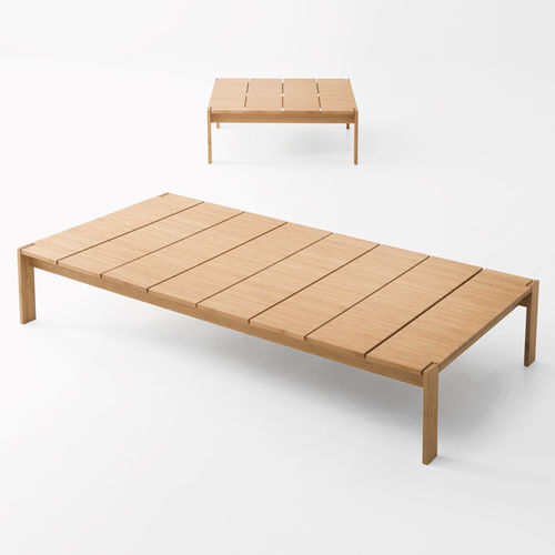 Современный журнальный столик - FREI - PAOLA LENTI - из бамбука / с основанием из бамбука / прямоугольный