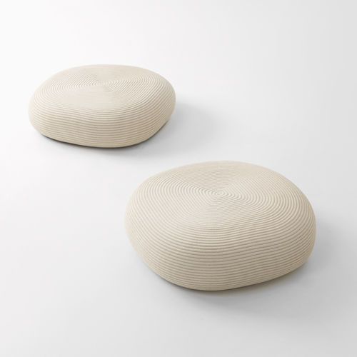 Современный пуф - OTTO - PAOLA LENTI - из льна / из пеньки / круглый