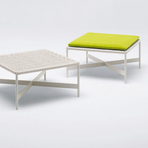 Современный табурет - HERON - PAOLA LENTI - из полиэстера / из веревки / с основанием из стали