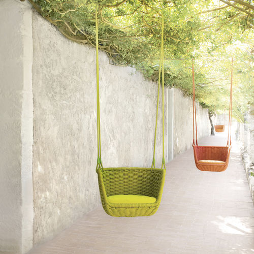 Современный подвесной cтул - ADAGIO - PAOLA LENTI - для наружного применения / из нержавеющей стали / из веревки