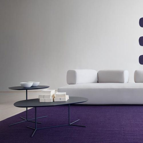 Современный вспомогательный столик - IVY - PAOLA LENTI - из дерева / из лакированной древесины / из стали