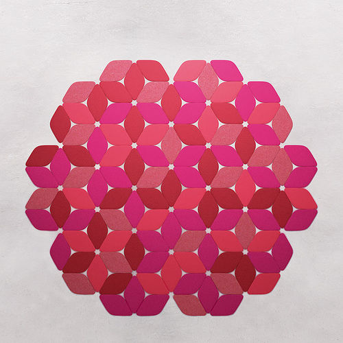 Современный ковер - KALEIDOSCOPE - PAOLA LENTI - геометрический / однотонный / из шерсти