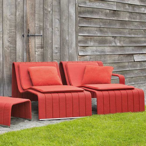 Современный садовый шезлонг - FRAME - PAOLA LENTI - из алюминия / из нержавеющей стали / для сада