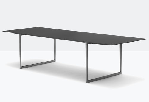 Современный стол - toa table - PEDRALI - из дерева / с основанием из литого алюминия / прямоугольный