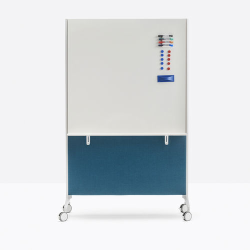 Самонесущая отделительная перегородка для офиса - YPSILON CONNECT YCL_L110/150 - PEDRALI - из литого алюминия / звуконепроницаемая