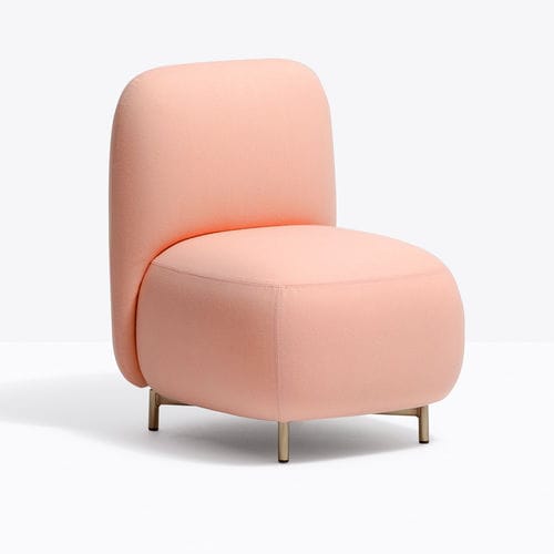 Современное низкое кресло - BUDDY 210S - PEDRALI - из ткани / из алюминия / синее