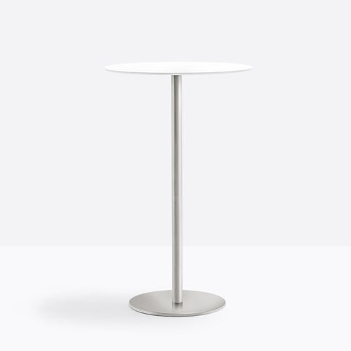 Современный высокий стол для еды стоя - INOX 4404 - PEDRALI - из дерева / из металла / с основанием из нержавеющей стали