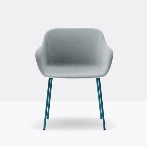 Современное кресло - babila xl 2732 - PEDRALI - из искусственной кожи / из ткани / из стали