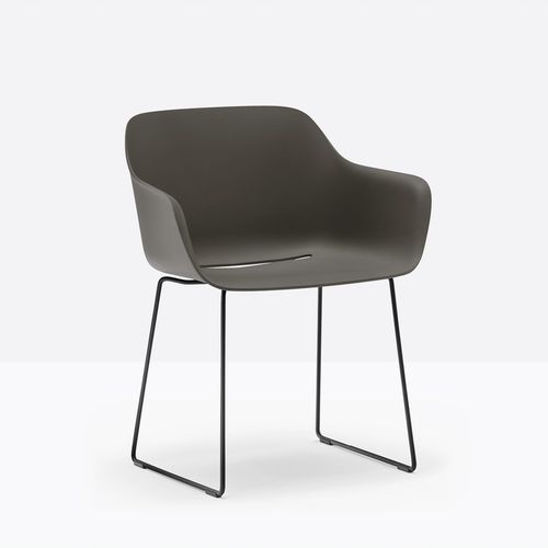 Современный cтул - babila xl 2744R - PEDRALI - для интерьера / из полипропилена / с основанием из стали