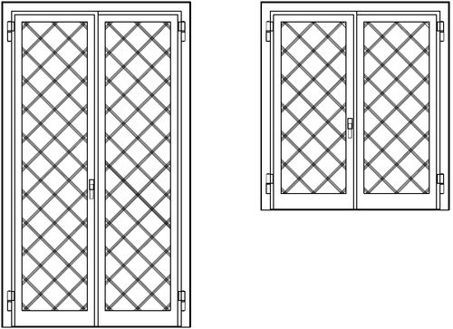 Неподвижная защитная решетка - PEGASO - Nusco - для двери / для окна / из стали