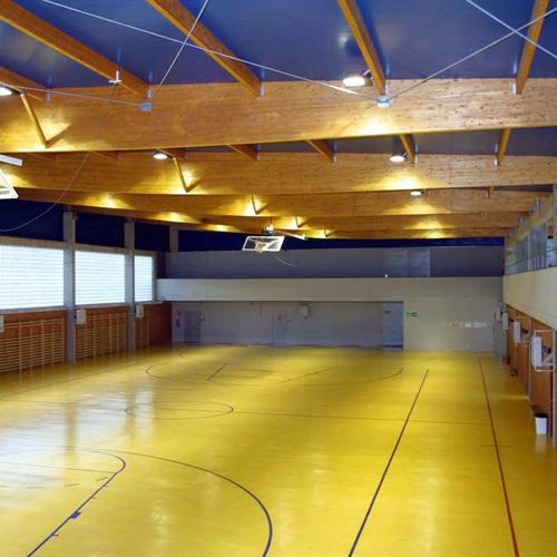 Деревянный каркас деревянный ламинат - POLIDEPORTIVO EN SODUPE - Lanik - для несущей конструкции / для профессионального использования