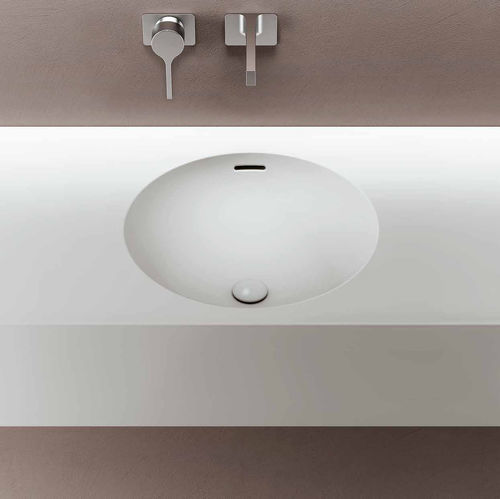 Встроенная раковина - IBIS - PLANIT - из Corian® / со встроенной столешницей / прямоугольная