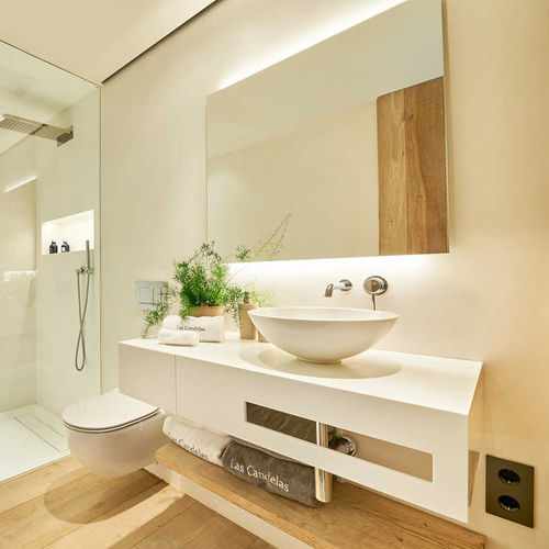 Настольная раковина - CONCAVE - PLANIT - из Corian® / круглая / без отверстия