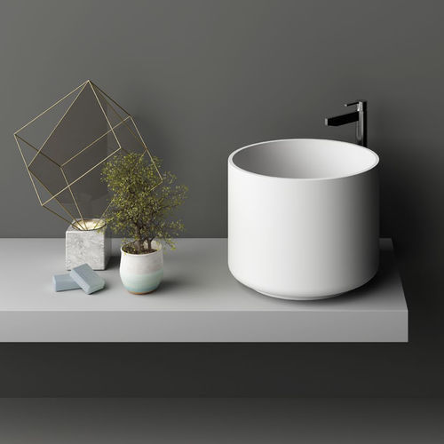 Настольная раковина - TRIADE 1 - PLANIT - из Corian® / на заказ / круглая
