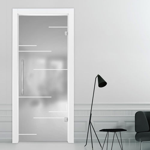 Дверь для интерьера - ART GLASS KIA IKON - AGOPROFIL S.p.A - из стекла / створчатая / современная
