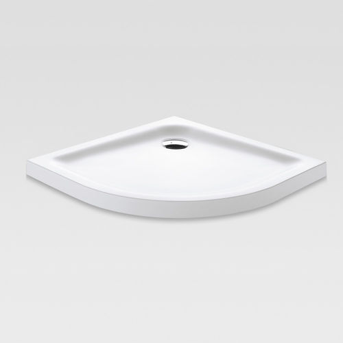 Угловой душевой поддон - CORIAN® - HAFRO srl - напольный / приподнятый / на уровне пола